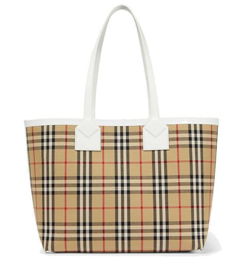 burberry banner bag mini|burberry checked canvas tote bag.